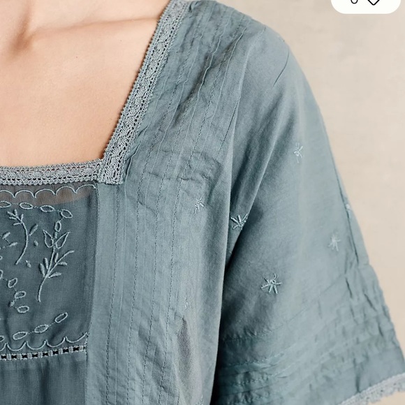 ANTHROPOLOGIE Holding Horses Ocean Dipped Tunic Dress - Picture 3 of 10
